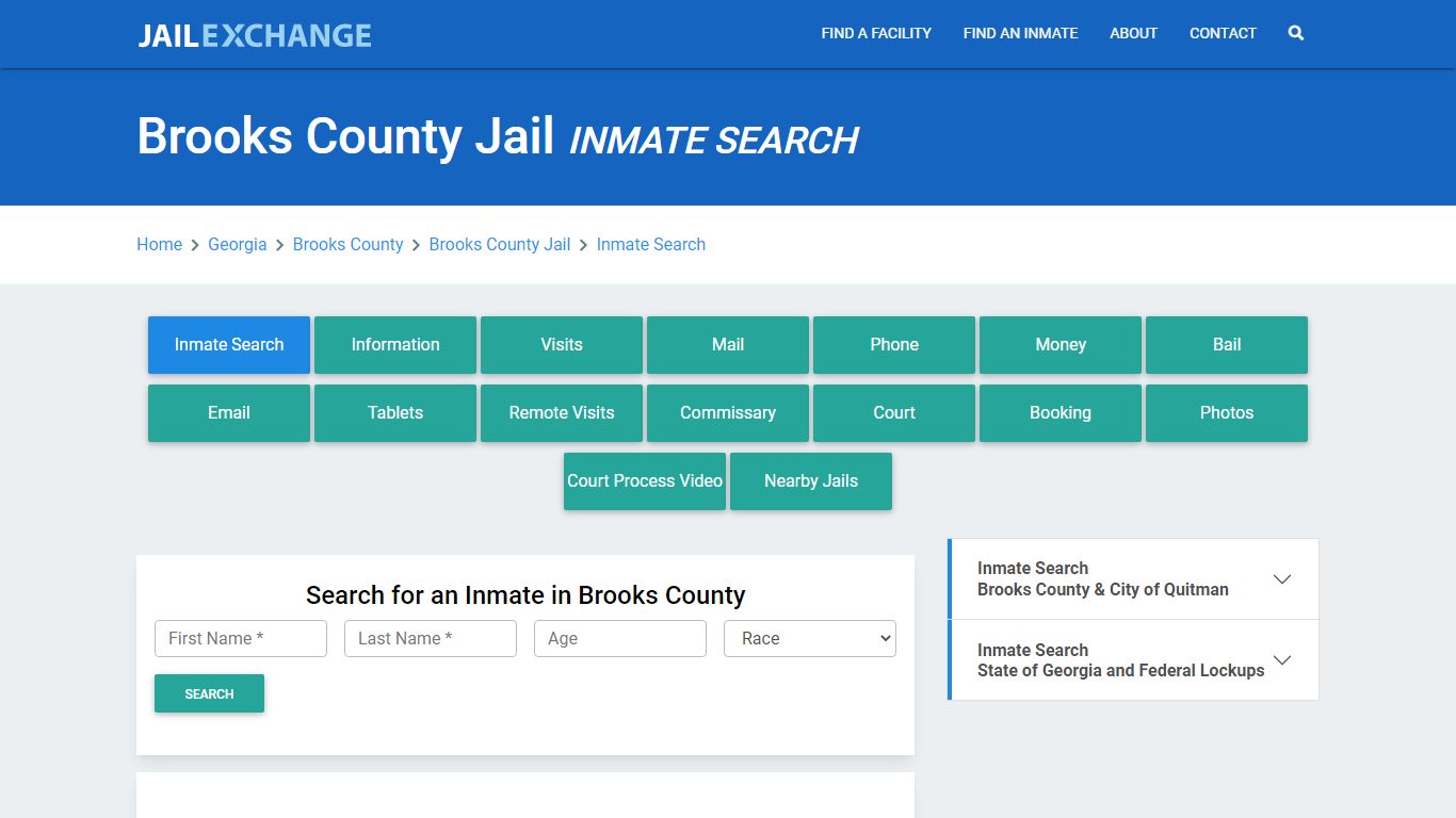 Brooks County Jail, GA Inmate Search: Roster & Mugshots